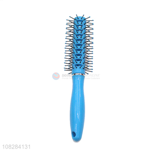 Top sale blue curly hair anti-static hair comb wholesale