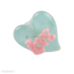 Fashion Style Heart Shape Led Finger Light Ring For Sale