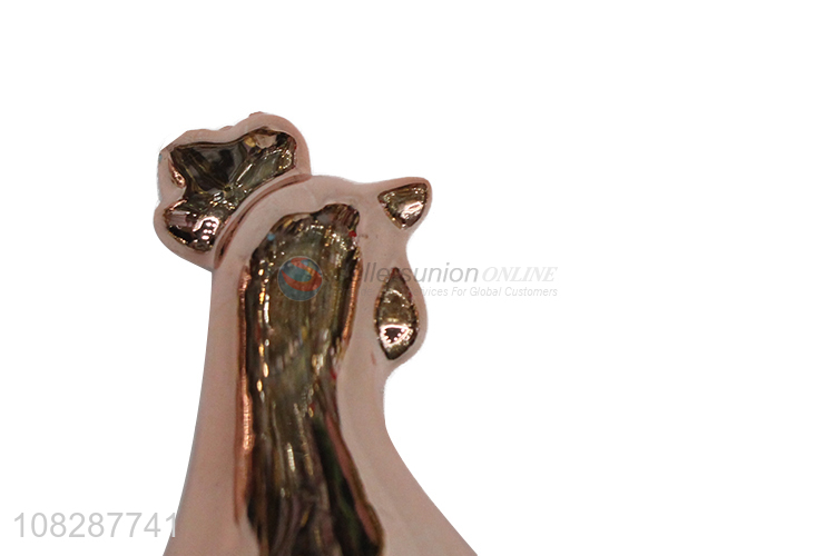 New arrival ceramic cork figurines modern art animal statues