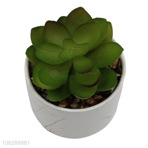 Wholesale succulent potted artificial plant bonsai ceramic ornament