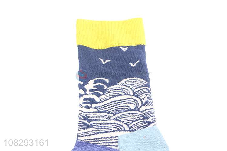 Fashion Style Colorful Cotton Socks Comfortable Crew Socks