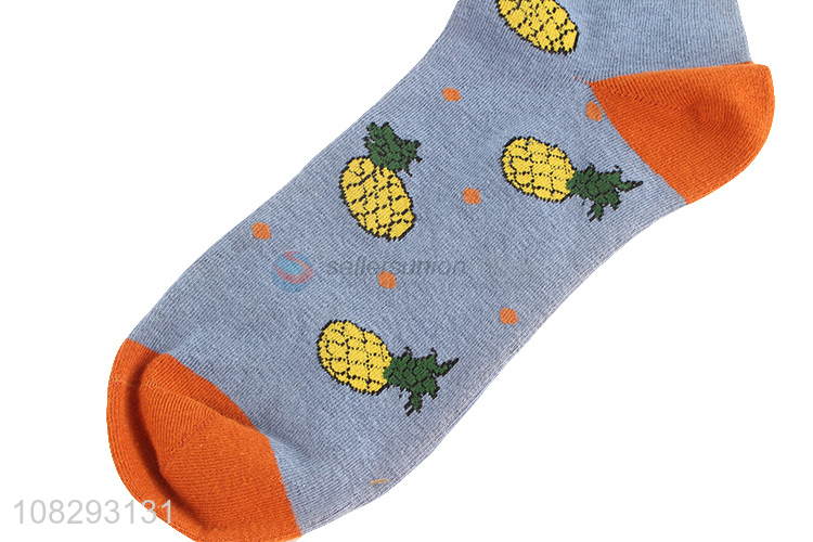 Good Price Fruit Pattern Long Socks Crew Socks Cotton Socks