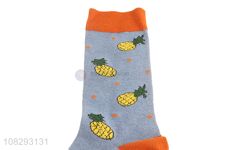 Good Price Fruit Pattern Long Socks Crew Socks Cotton Socks