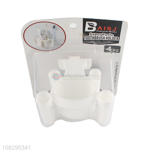 Yiwu wholesale plastic super paste <em>toothbrush</em> <em>holder</em> for bathroom