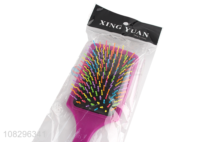 China factory colorful pins massage hair comb for sale