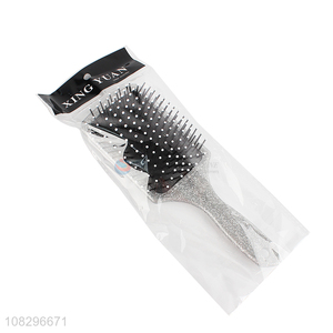 Wholesale from china silver plastic hair comb massage hair brush