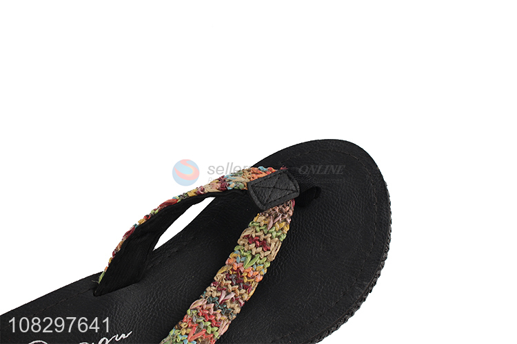 Best price fashion design women beach slipper outdoor slippers