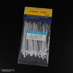 Factory price 50pcs 3*100mm multi-purpose nylon cable ties