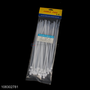 Wholesale 50pcs 4*200mm nylon cable ties for indoor and outdoor