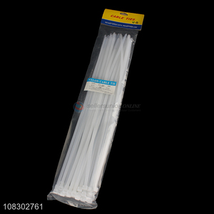 China manufacture 50pcs 5*350mm nylon self locking wire ties