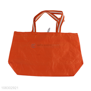 Good selling orange eco-friendly pe shopping bags wholesale