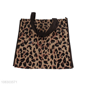 Factory supply leopard grain design women fashion tote shopping bag