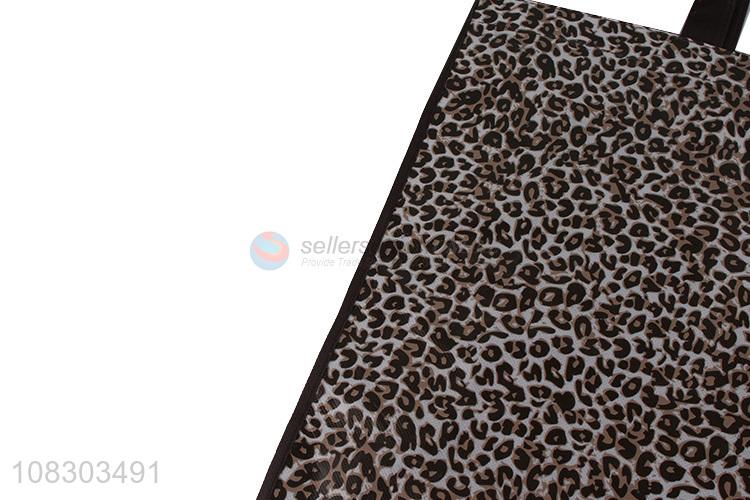 Wholesale leopard grain design fashion tote shopping bag