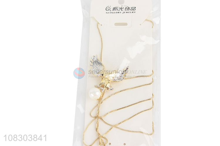 Wholesale price temperament necklace ladies plating sweater chain