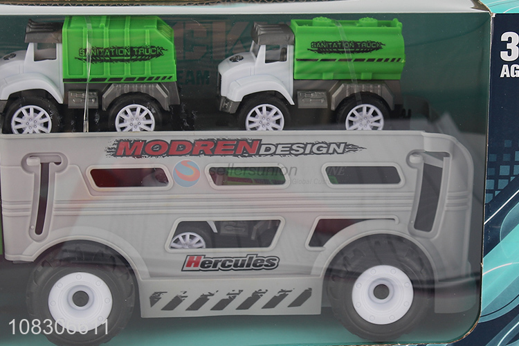 Best Price Inertial Sanitation Truck Pull-Back Vehicle Toy Car