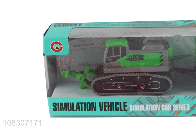 Factory Direct Sale Inertial Engineering Vehicle With Animals Set