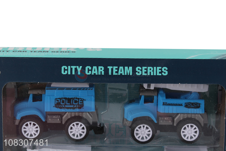 High Quality Plastic Pull-Back Vehicle Police Car Toy Car