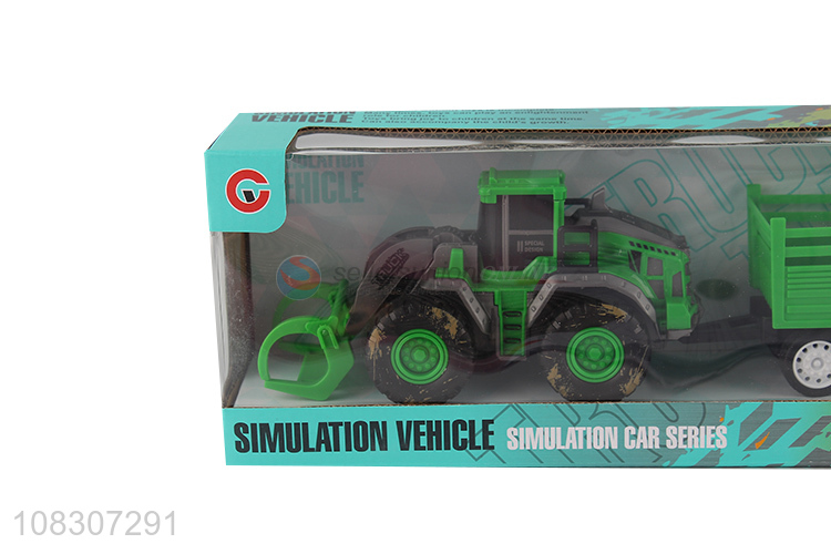 Best Price Inertial Truck Fence Cargo Truck Toy Vehicle