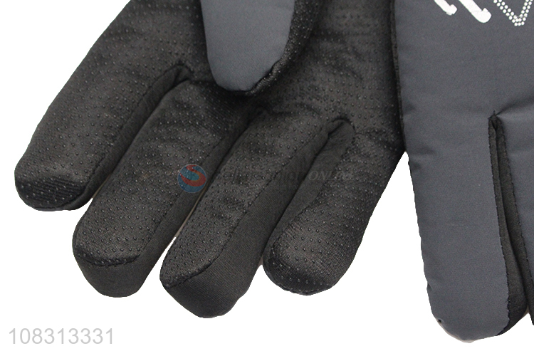 Wholesale men winter thick outdoor gloves non-slip sports gloves