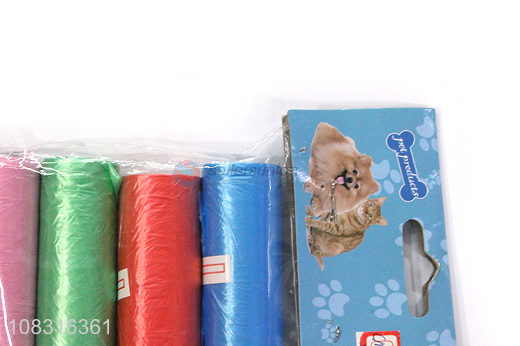 Hot Selling Colorful Disposable Pet Trash Bag