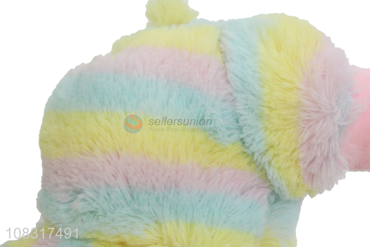 Wholesale rainbow color stuffed animal toy plush dolls