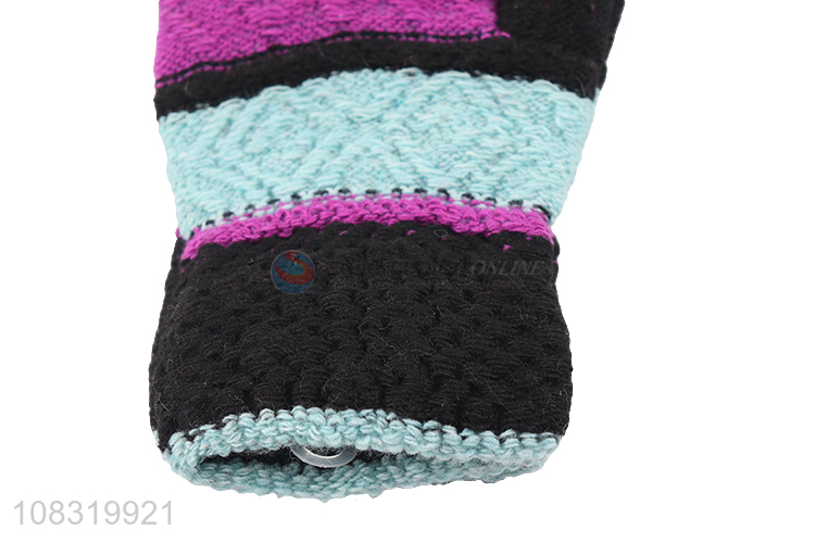 Wholesale women full finger mittens ladies winter gloves