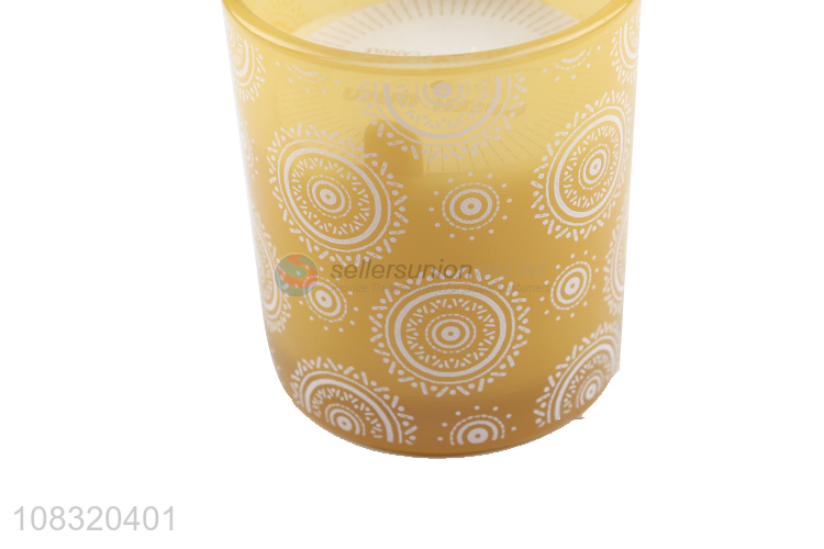 High quality glass wax smokeless scented candle for sale