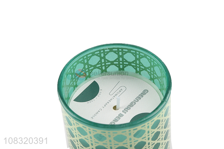 China wholesale creative glass wax desktop scented candle