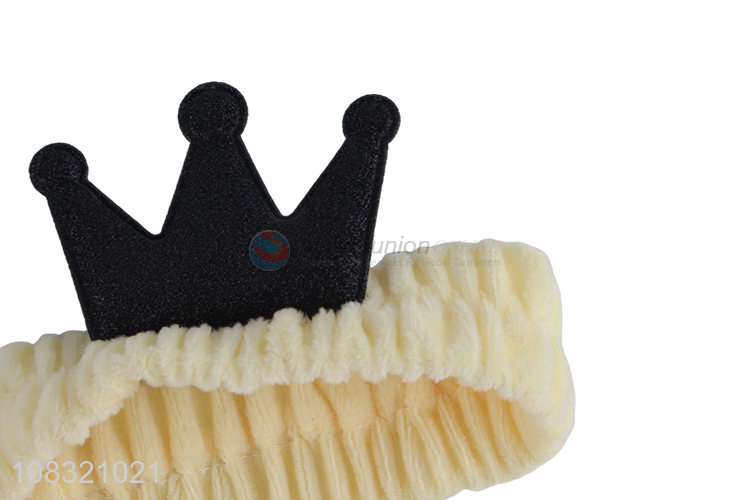 Hot selling elastic crown makeup headband for washing face