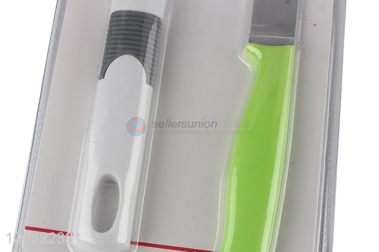 Good quality 2pieces kitchen gadget set fruit peeler and knife