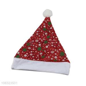 Best selling party decoration red xmas cap christmas hat