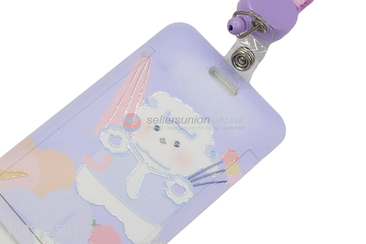 Hot Selling Id Card Work Card Holder With Neck Strap