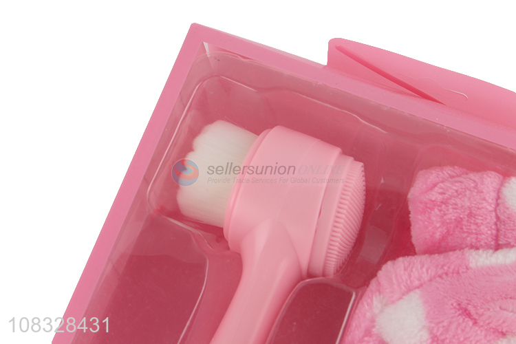 China products dual action facial brush and headband set