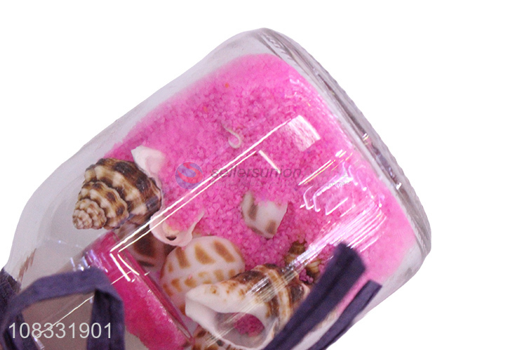 Wholesale creative shell candle bottle glass wishing bottle