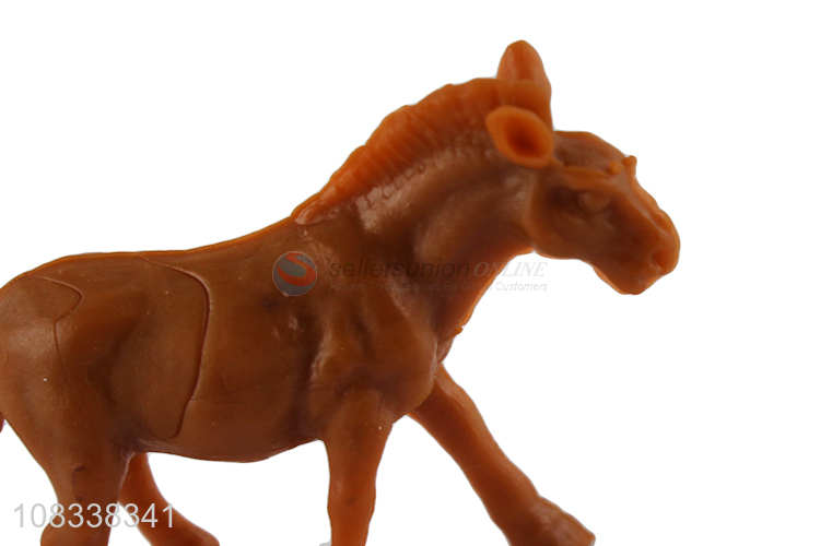 Good quality simulation horse toy pary decor for stress relief