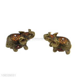 Unique Design Simulation Elephant Resin Figurine Decorative Crafts