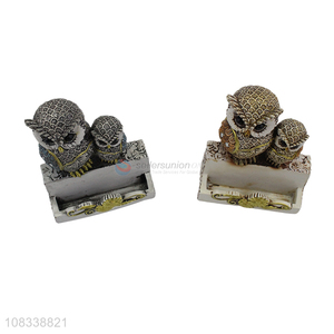 Cute Owl Resin Figurine Decorative Crafts Ornaments For Sale