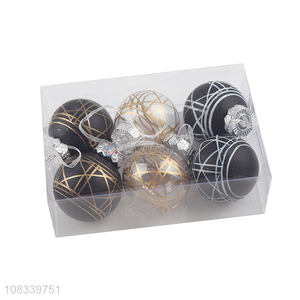 New Products 6 Pieces Christmas Ball Festival Hanging Ornament