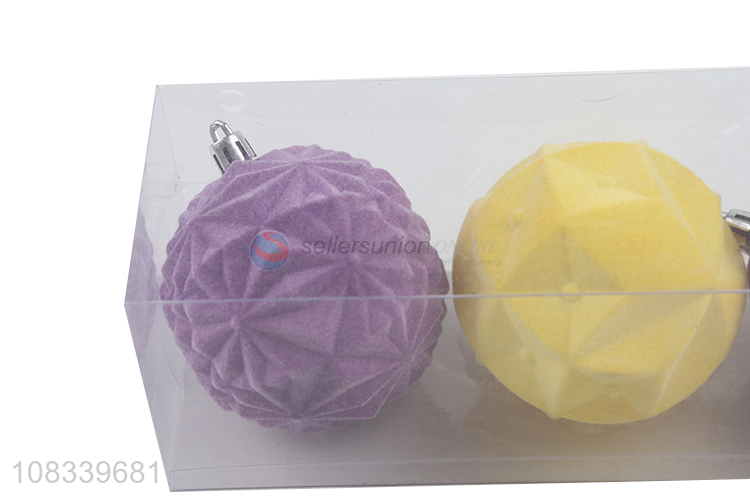 Custom Flocking Ball Christmas Ball Christmas Decoration Set