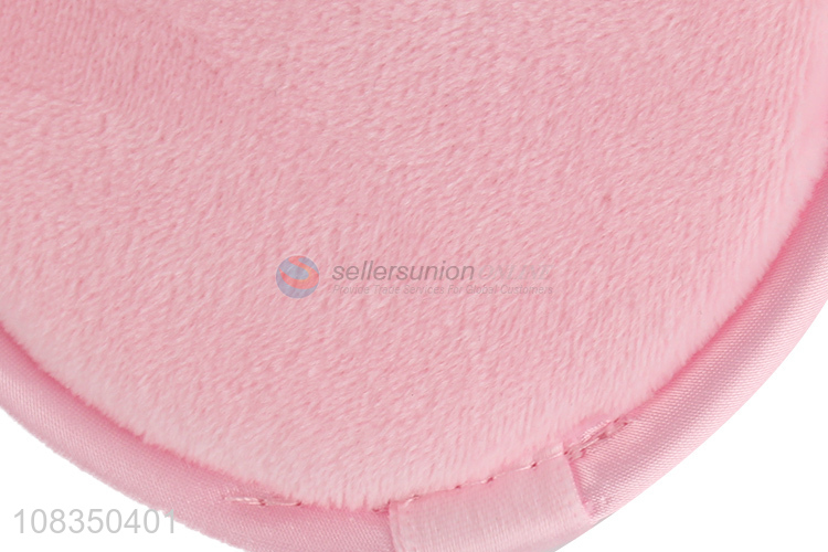 China factory pink round washable facial cleaning pads