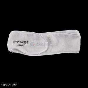 Hot selling white bath headband sports yoga headband