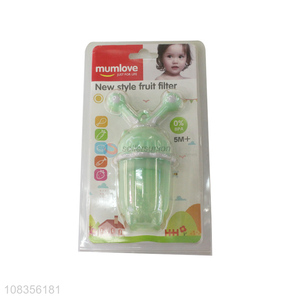 Wholesale food grade baby food feeder silicone fruit feeder