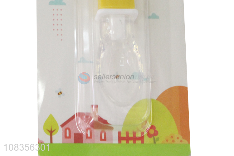 Wholesale first stage silicone baby infant spoons training spoons