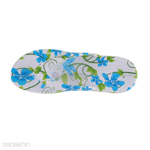 Latest products flower pattern women outdoor flip-flops slippers