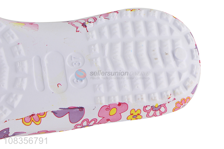 High quality colourful printed flips-flops slippers for girls