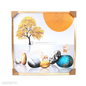 Hot Selling Wall Art Decoration Crystal Porcelain Painting