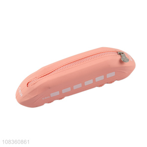 Good quality creative train shape pencil case students kids pencil box