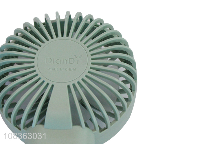 Hot selling 2 speeds portable handheld fan with phone stand and light