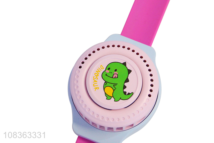 China imports mini usb charging wristband fan watch fan for kids