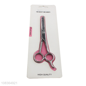 High quality sharp stainless steel hair cutting scissors tooth scissors